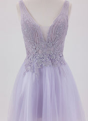 Ball-Gown/Princess Spaghetti Straps Short Tulle Homecoming Dress With Appliques Lace