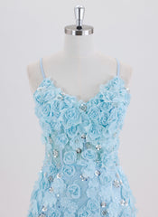 Sheath/Column Spaghetti Straps Short Homecoming Dress With Sequins