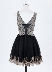 Ball-Gown/Princess Short Tulle Homecoming Dress With Rhinestone