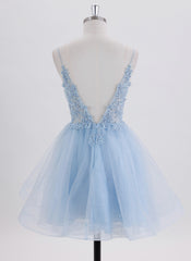 Ball-Gown/Princess Short Tulle Homecoming Dress With Rhinestone