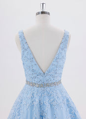 Ball-Gown/Princess Sleeveless Short Tulle Homecoming Dress With Rhinestone