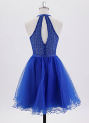 Ball-Gown/Princess Sleeveless Short Tulle Homecoming Dress With Rhinestone