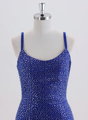 Sheath/Column Sleeveless Short Jersey Homecoming Dress With Rhinestone