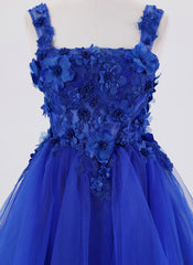 Ball-Gown/Princess Short Homecoming Dress With 3D Floral