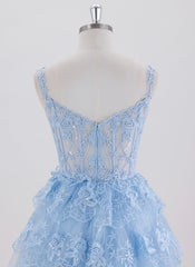 Ball-Gown/Princess Short Homecoming Dress With Lace