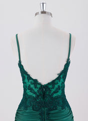 Sheath/Column Short Jersey Homecoming Dress With Appliques Lace