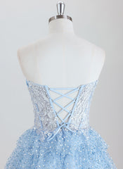 Ball-Gown/Princess Short Lace Homecoming Dress With Sequins