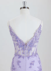 Sheath/Column Spaghetti Straps Short Lace Homecoming Dress With Appliques