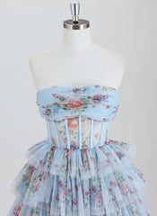 Ball-Gown/Princess Sleeveless Short Tulle Homecoming Dress With Pleated