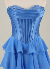 Ball-Gown/Princess Sleeveless Short Chiffon Homecoming Dress With Pleated