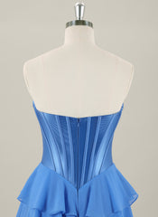 Ball-Gown/Princess Sleeveless Short Chiffon Homecoming Dress With Pleated