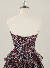 Ball-Gown/Princess Sleeveless Short Orangza Homecoming Dress With Pleated