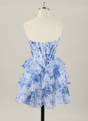 Ball-Gown/Princess Sleeveless Short Chiffon Homecoming Dress With Pleated
