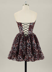 Ball-Gown/Princess  Short Organza Homecoming Dress With Ruffle