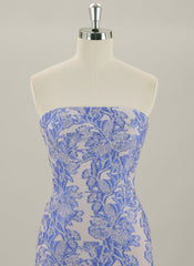 Sheath/Column Sleeveless Short Jacquard Homecoming Dress