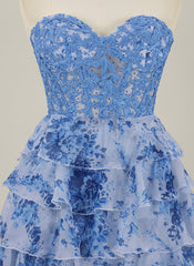 Ball-Gown/Princess Sleeveless Short Organza Homecoming Dress With Ruffle