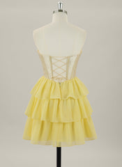 Ball-Gown/Princess Sleeveless Short Chiffon Homecoming Dress With Ruffle