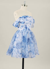 Ball-Gown/Princess Short Organza Homecoming Dress
