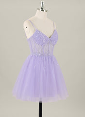 Ball-Gown/Princess Sleeveless Short Tulle Homecoming Dress
