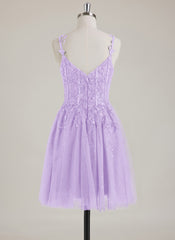Sleeveless V-Neck Tulle Ball-Gown/Princess Mini Dress