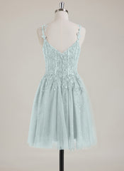 Sleeveless V-Neck Tulle Ball-Gown/Princess Mini Dress